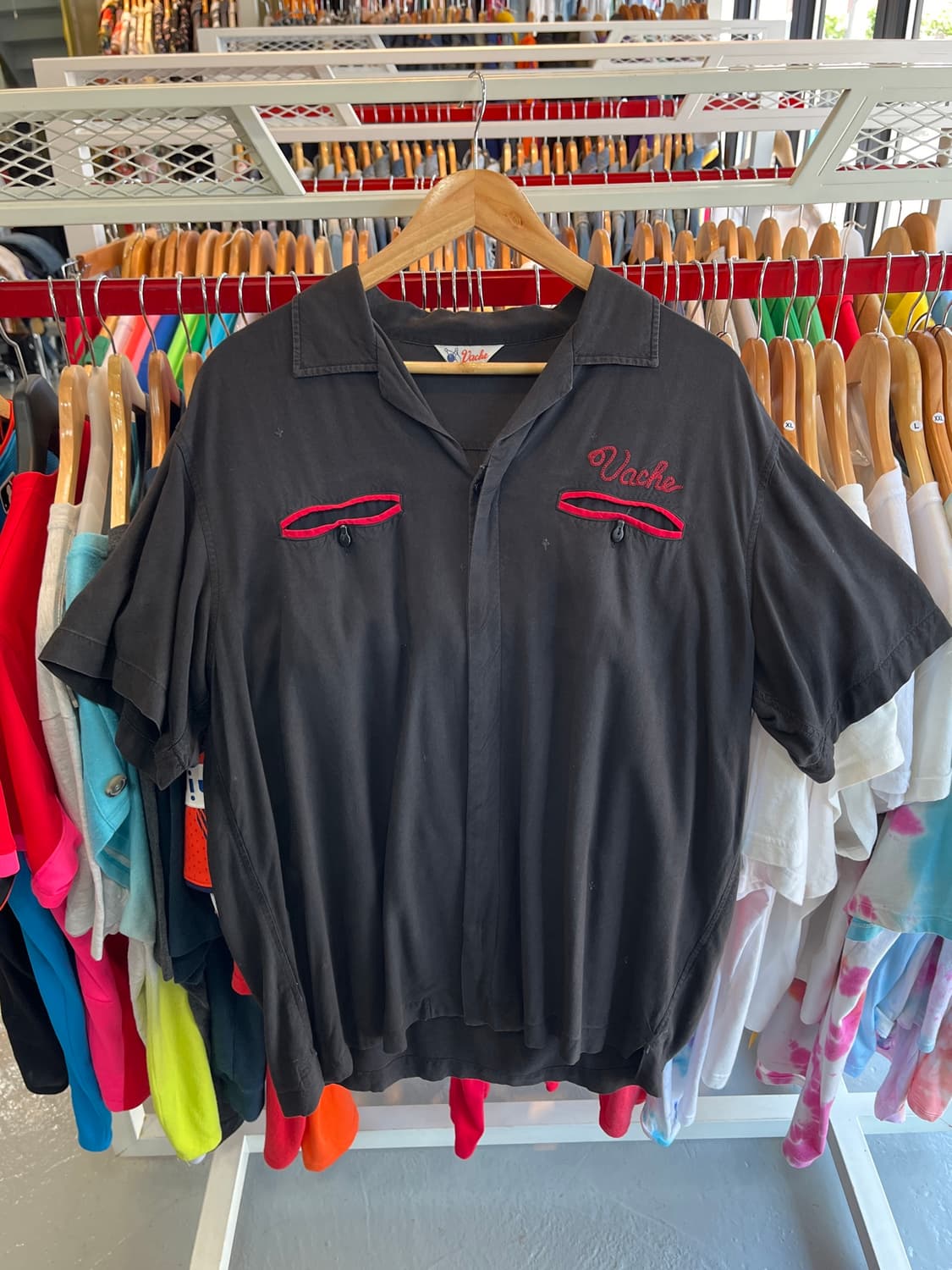 Vintage Japanese vache bowling shirt 상품이미지1