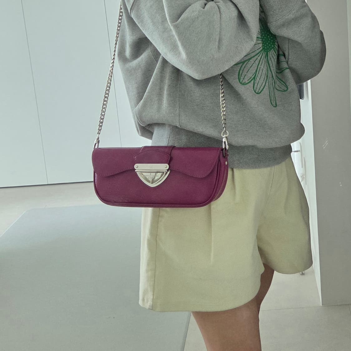 LOUISVITTON 루이비통 정품 에삐 바게트 몽테뉴 포쉐트 미니숄더 상품이미지10