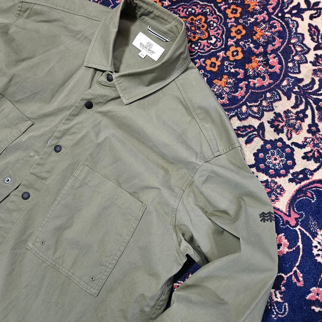 코오롱 21AW 카키 고프코어 버튼 셔츠 자켓 L 상품이미지2