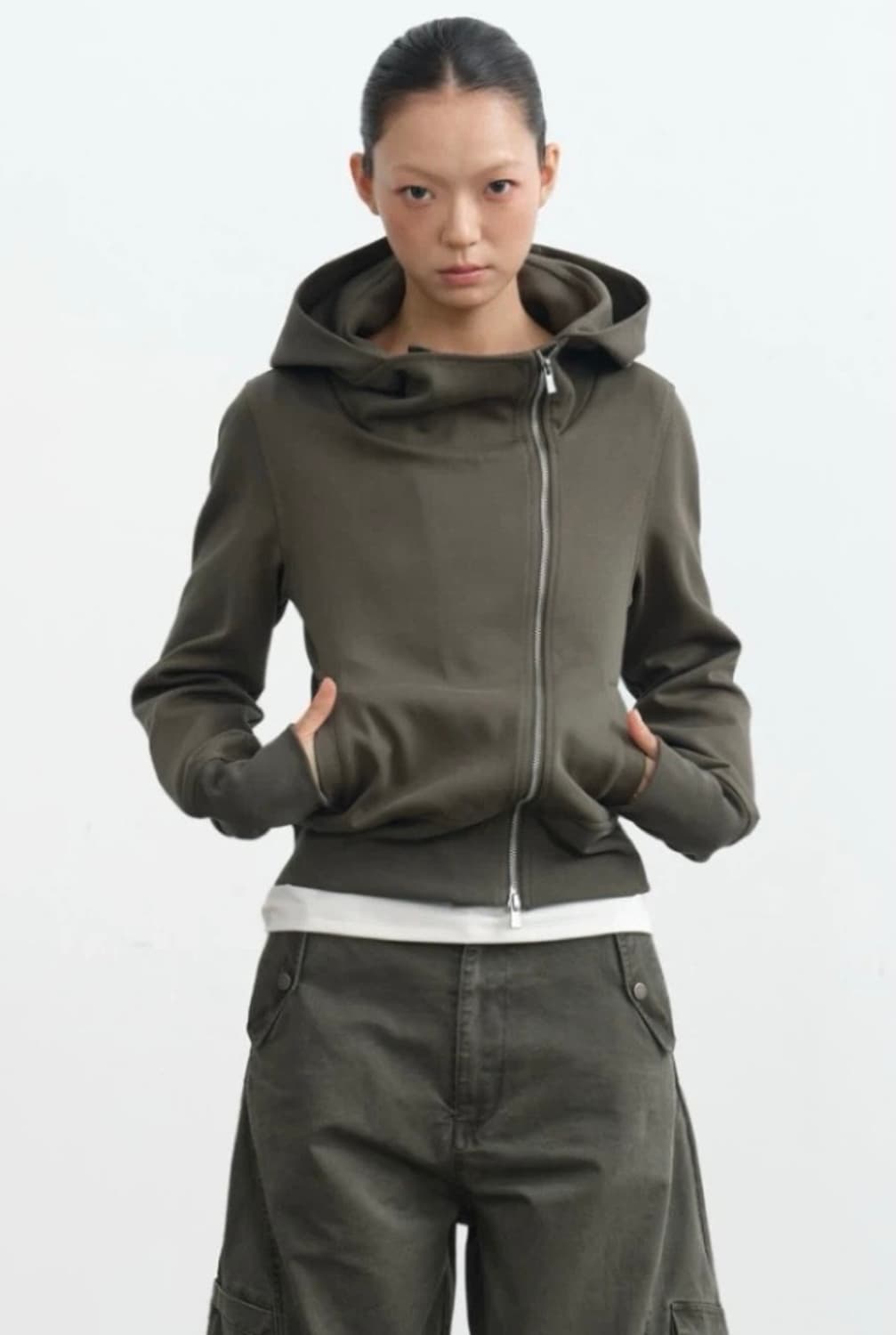 자카나 후드집업 브라운 M 상품이미지1