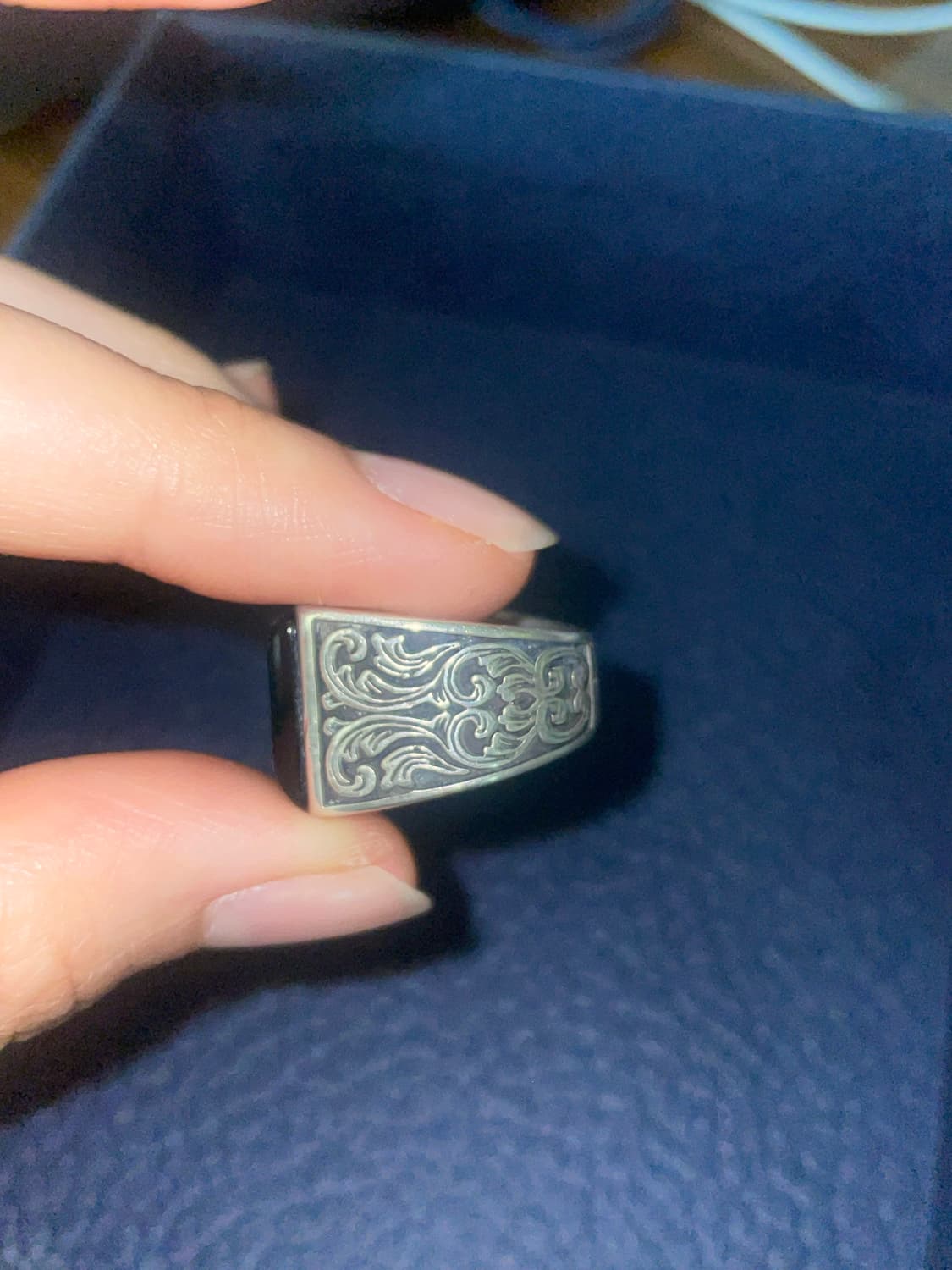 wealth Honor square onyx ring 상품이미지5