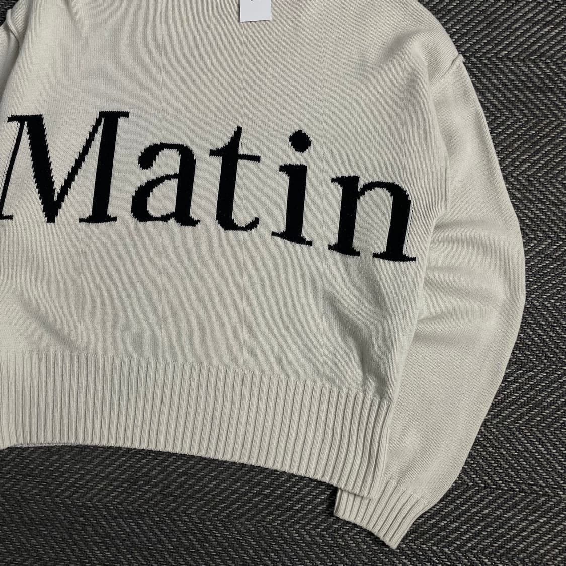 마뗑킴 빅로고 박시핏 니트o 3465 상품이미지3