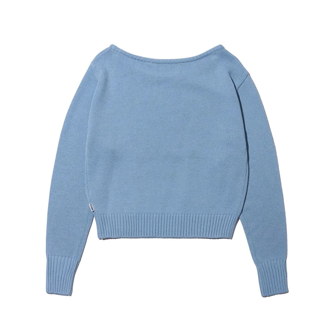 유희 소라색 리브드헴 니트 상품이미지3