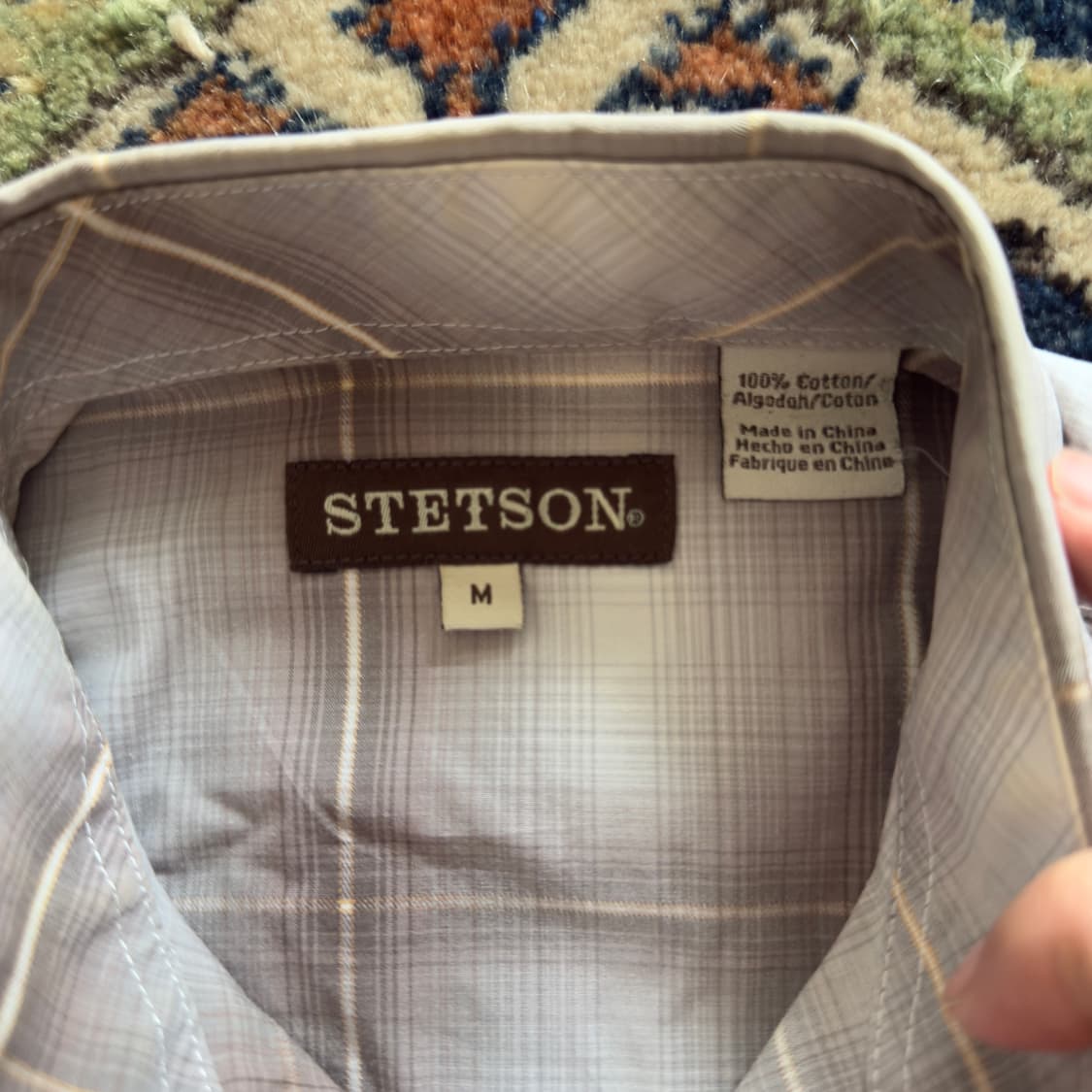 STETSON pearl Snep 웨스턴 옴브레 셔츠 상품이미지10