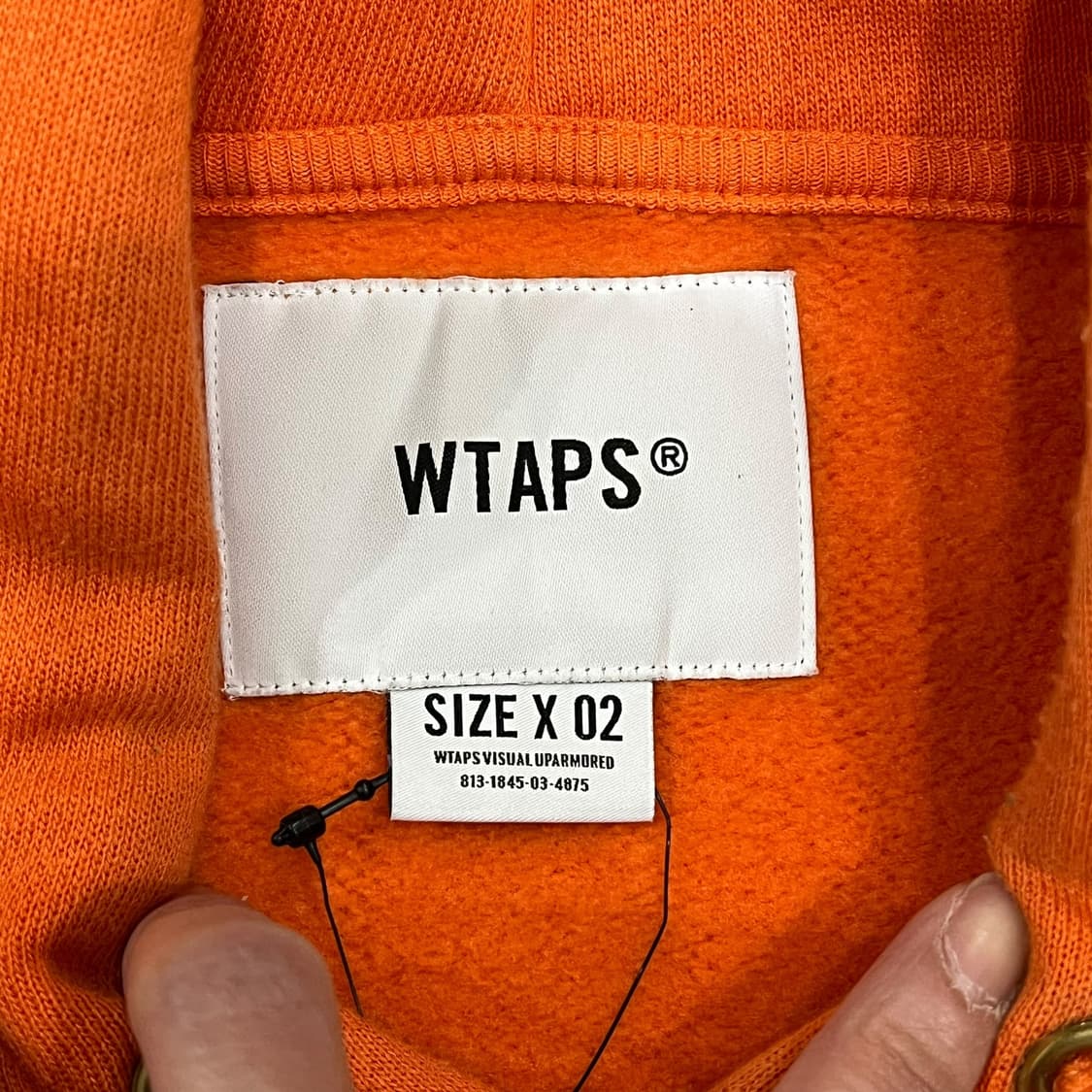 더블탭스 오렌지 후드티 s08456 상품이미지6