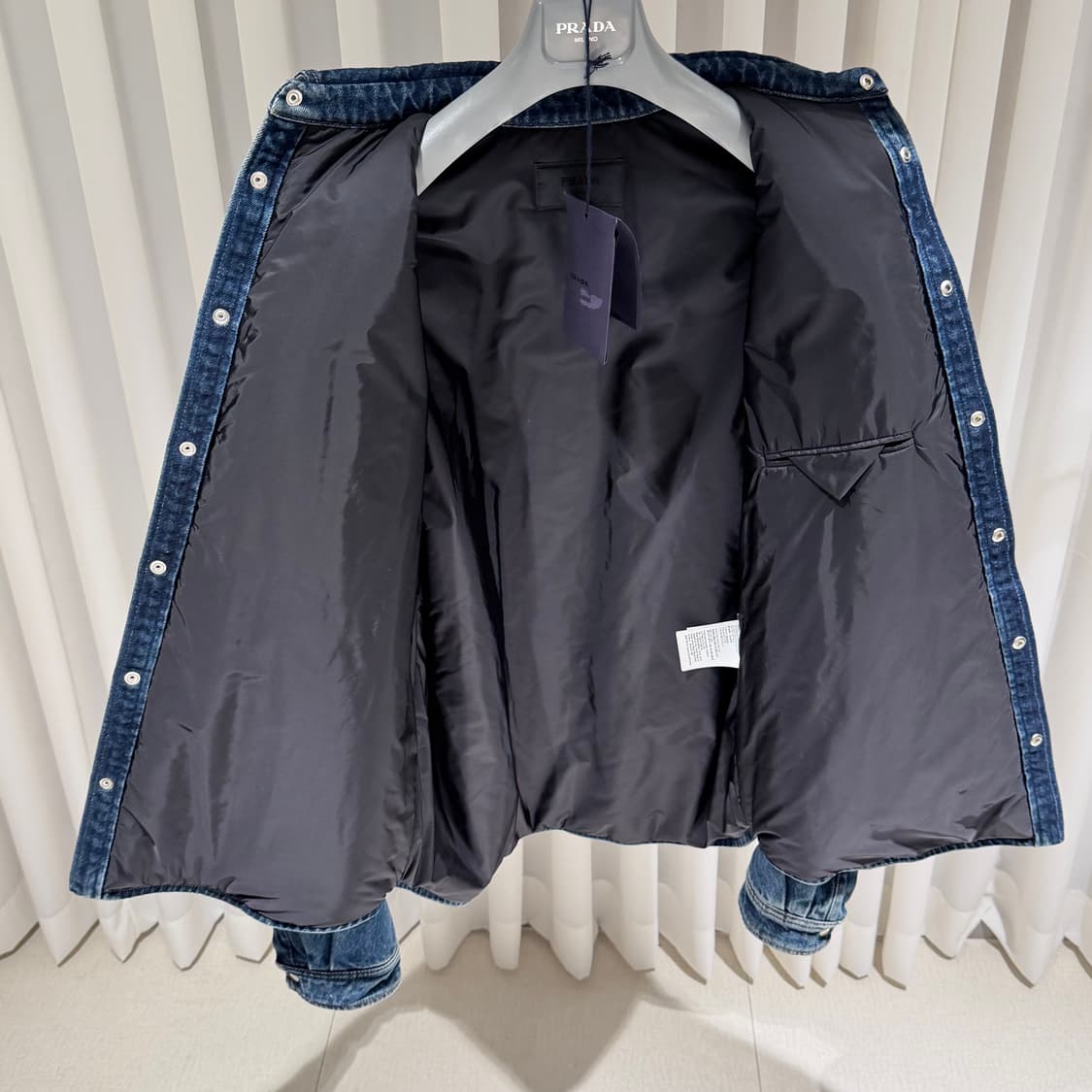 (S+/S) / 프라다 투 포켓 삼각로고 데님 패딩 자켓 상품이미지6