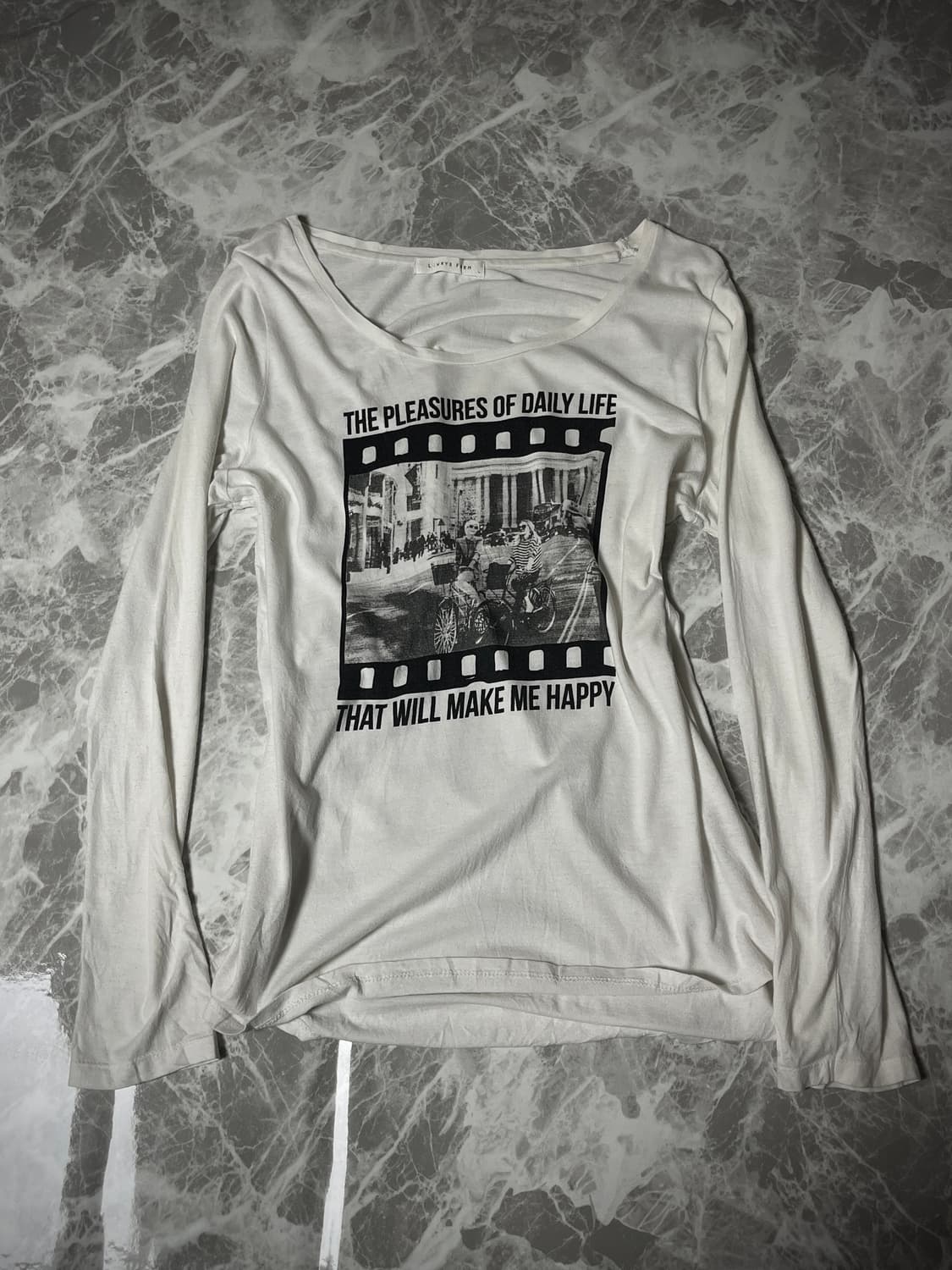 (Lowrys farm)u neck printing sleeve t 상품이미지4