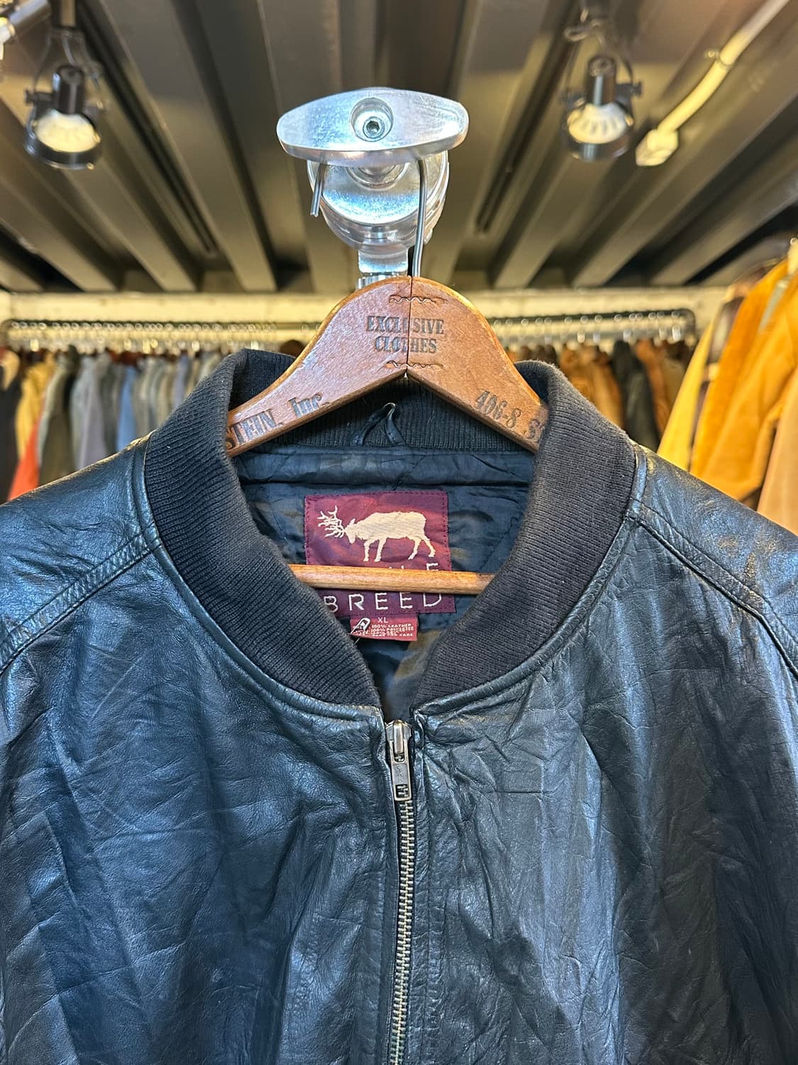 헤비 리얼 레더 MA-1 플라이트 항공 점퍼 상품이미지3