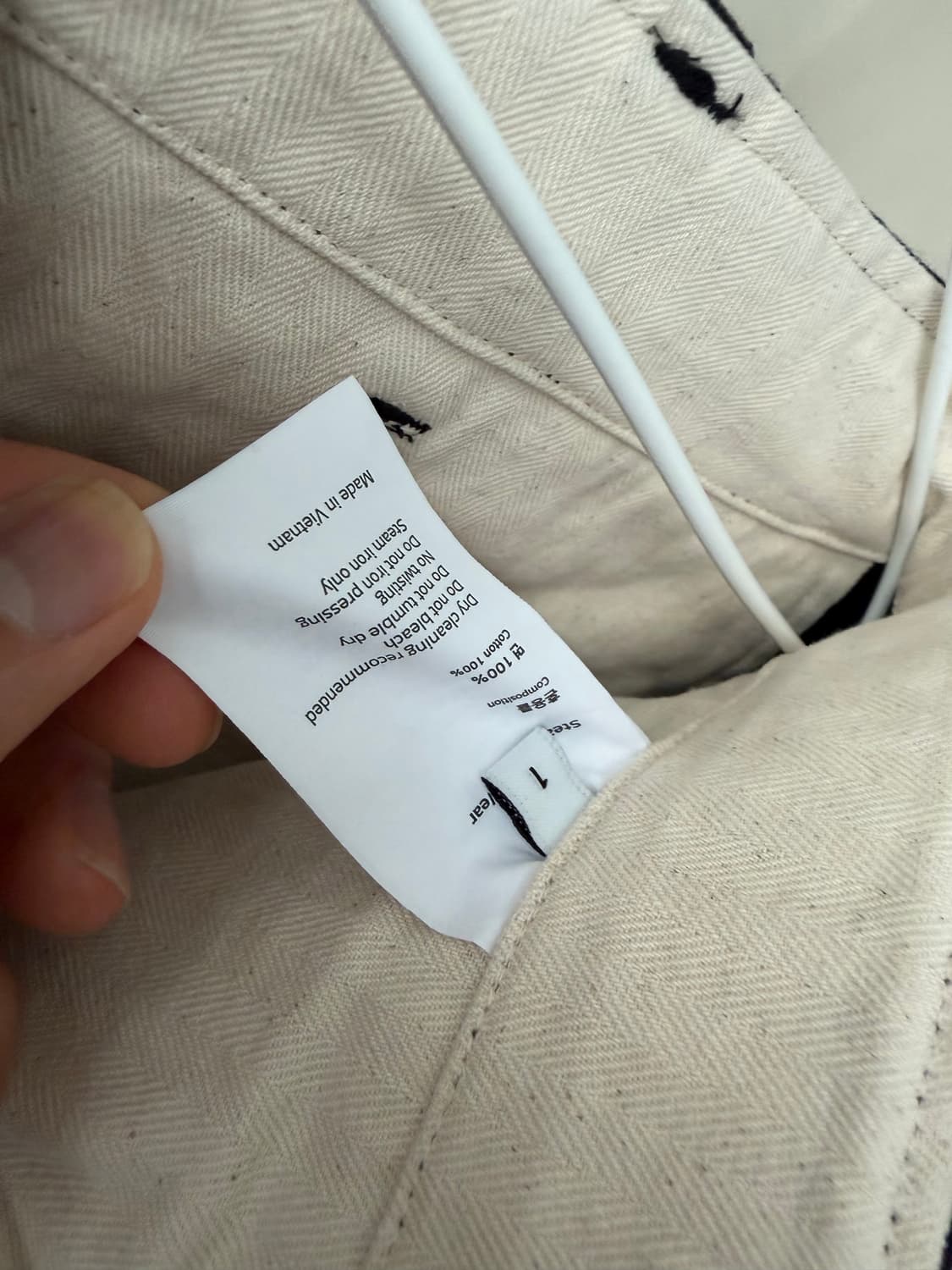 레귤러 트윌 코튼 팬츠 (블랙) 상품이미지5