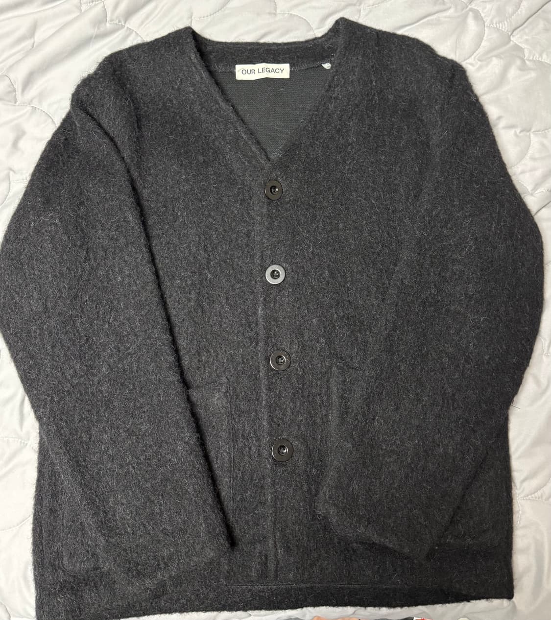 ( 최상 상태 46 ) 아워레가시 가디건 모헤어 블랙 상품이미지2