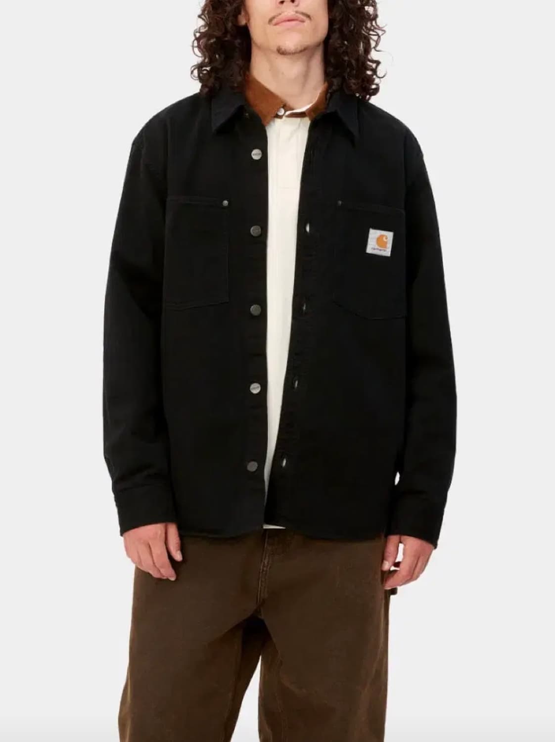 칼하트 윕 더비 셔츠 자켓(블랙 린스드, XL사이즈) 상품이미지1