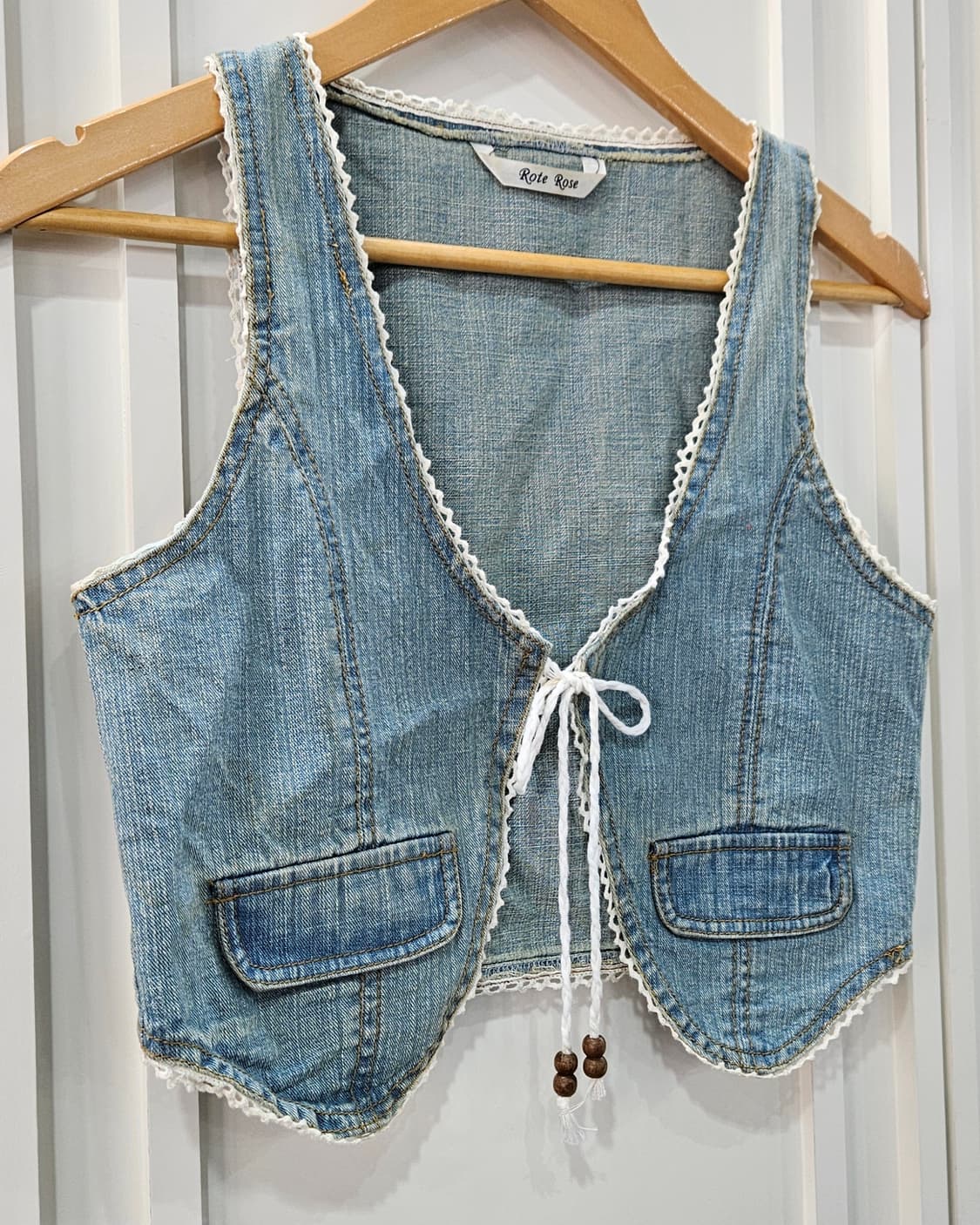 데님 레이스 베스트 상품이미지3