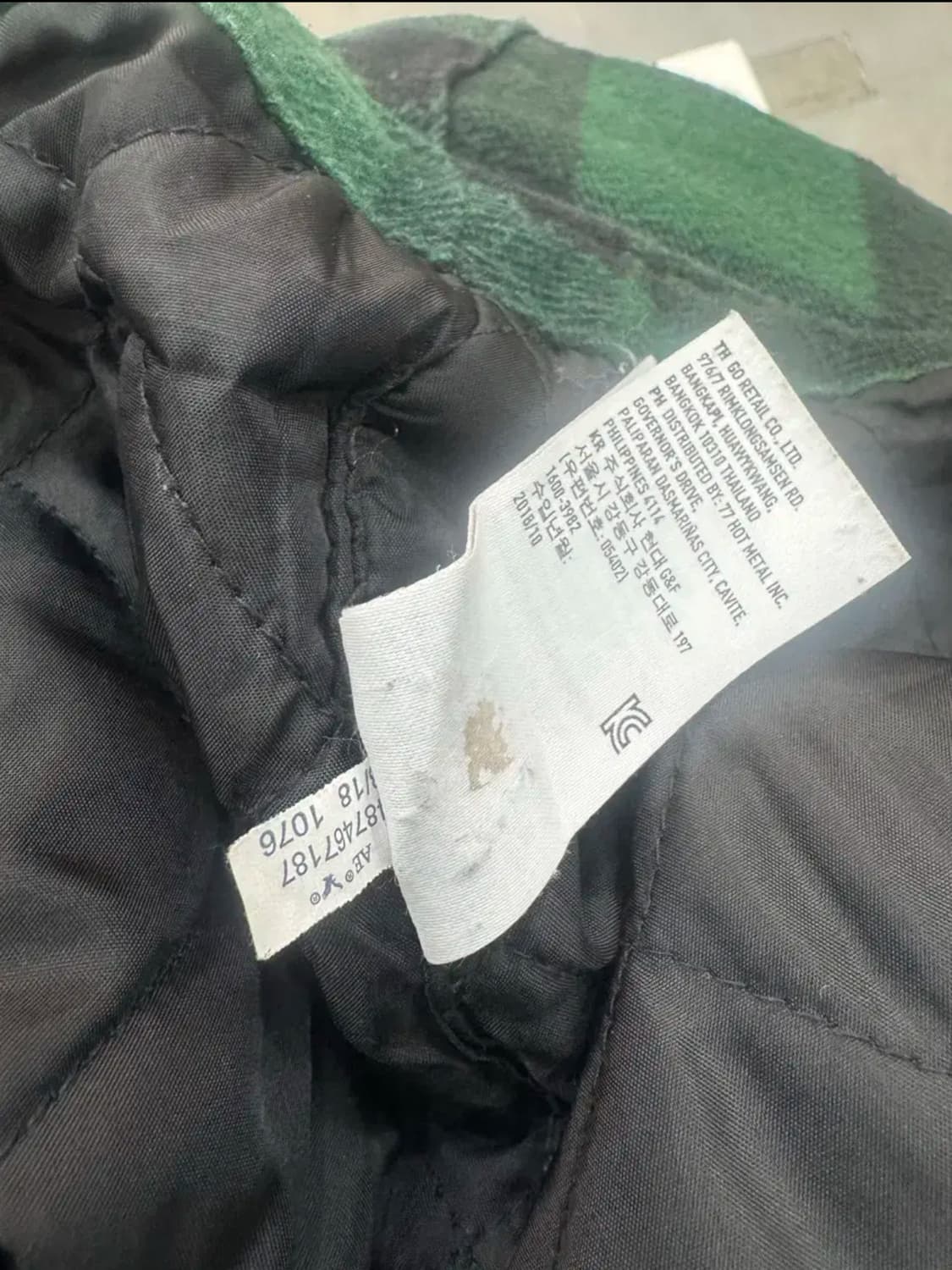 아메리칸이글 체크 퀼팅 라이너 셔츠자켓 상품이미지8