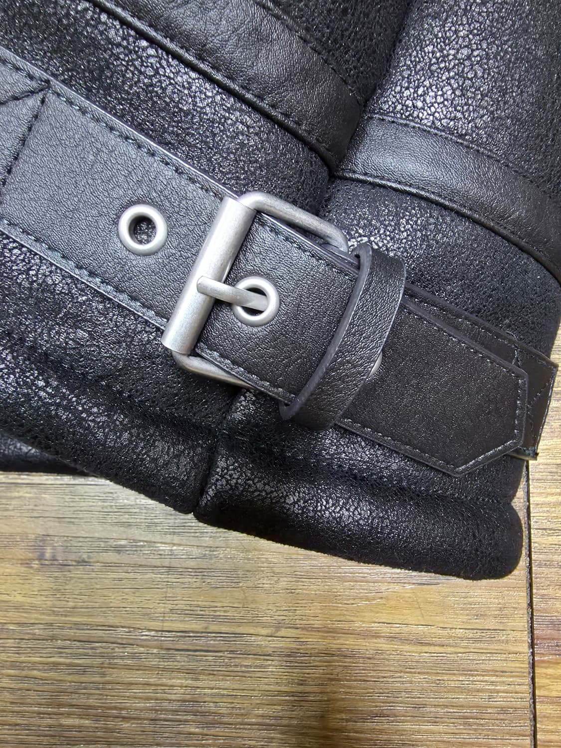 자라 바이커 무스탕 거의새거 상품이미지5