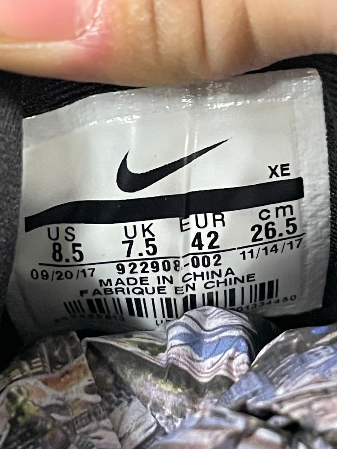 나이키 에어 줌 보메로13 블랙 레이서 블루 265 상품이미지8