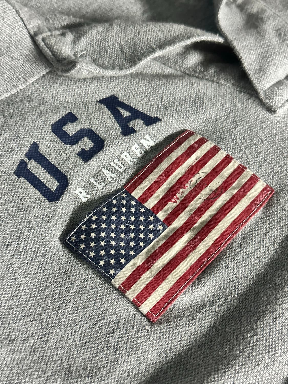 폴로 랄프로렌 빅포니 USA 카라티 그레이 (M) 상품이미지5