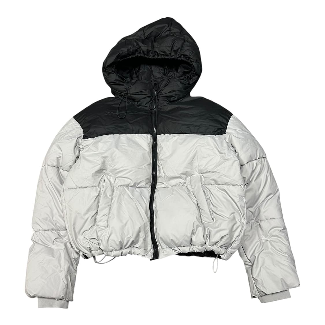 ✨ (바배) 빈티지 배색 크롭 패딩 점퍼 상품이미지1