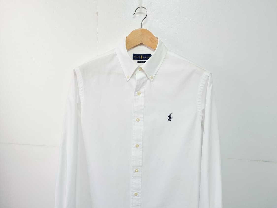 남성 폴로 랄프로렌 POLO 화이트 흰색 긴팔 남방 셔츠 상품이미지3