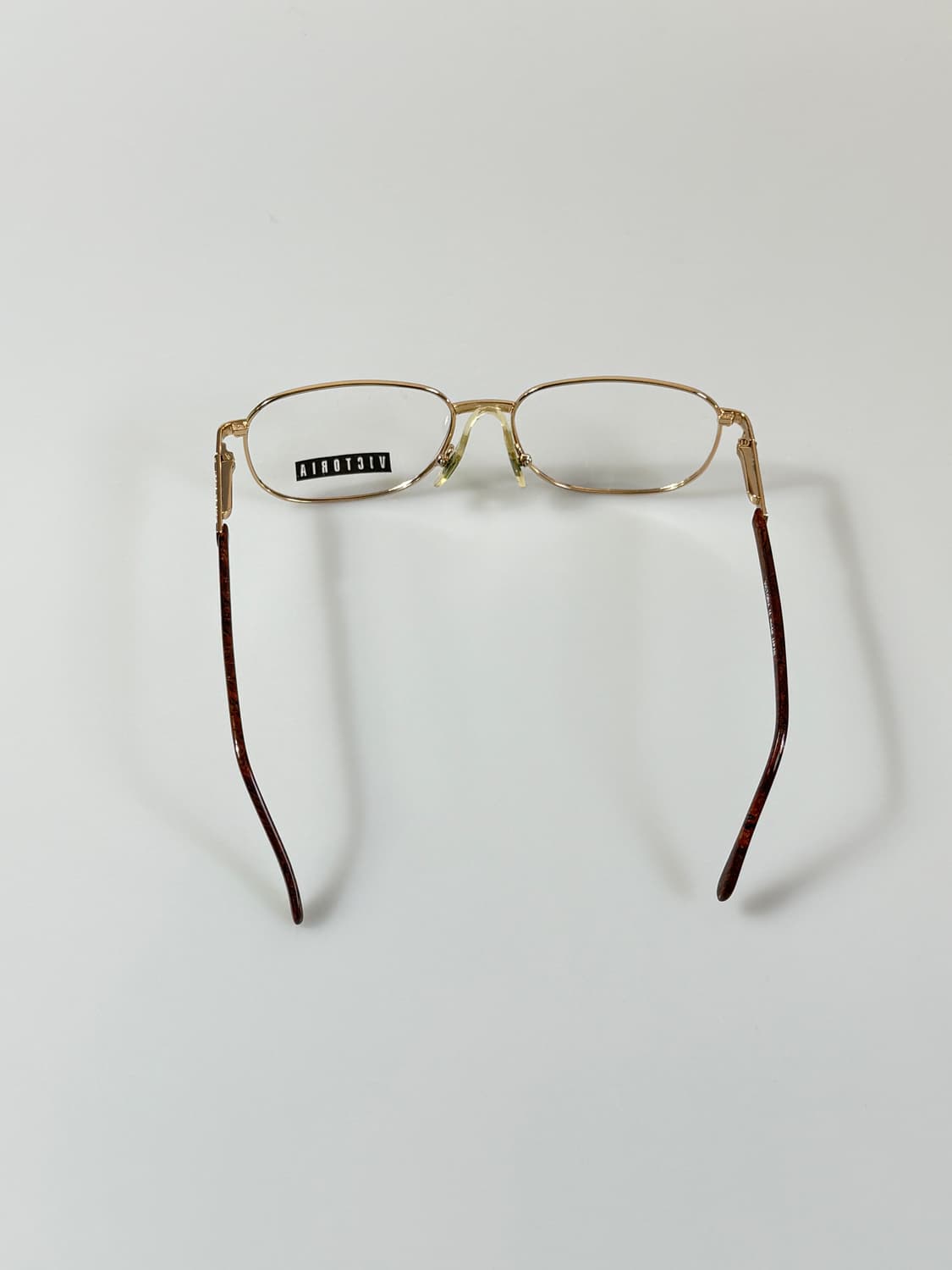 90s VICTORIA 옵티컬 맷골드 클래식 스퀘어 빈티지 안경 상품이미지5