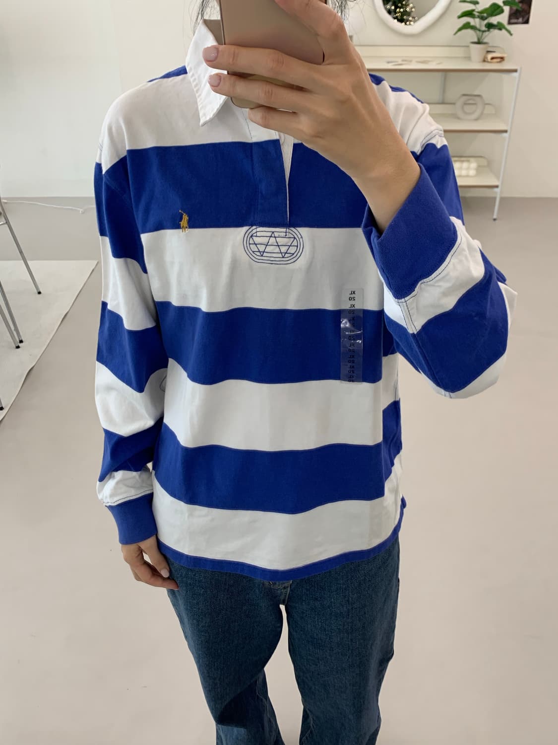 폴로 랄프로렌 보이즈 긴팔 럭비 카라티 XL(20) 상품이미지5