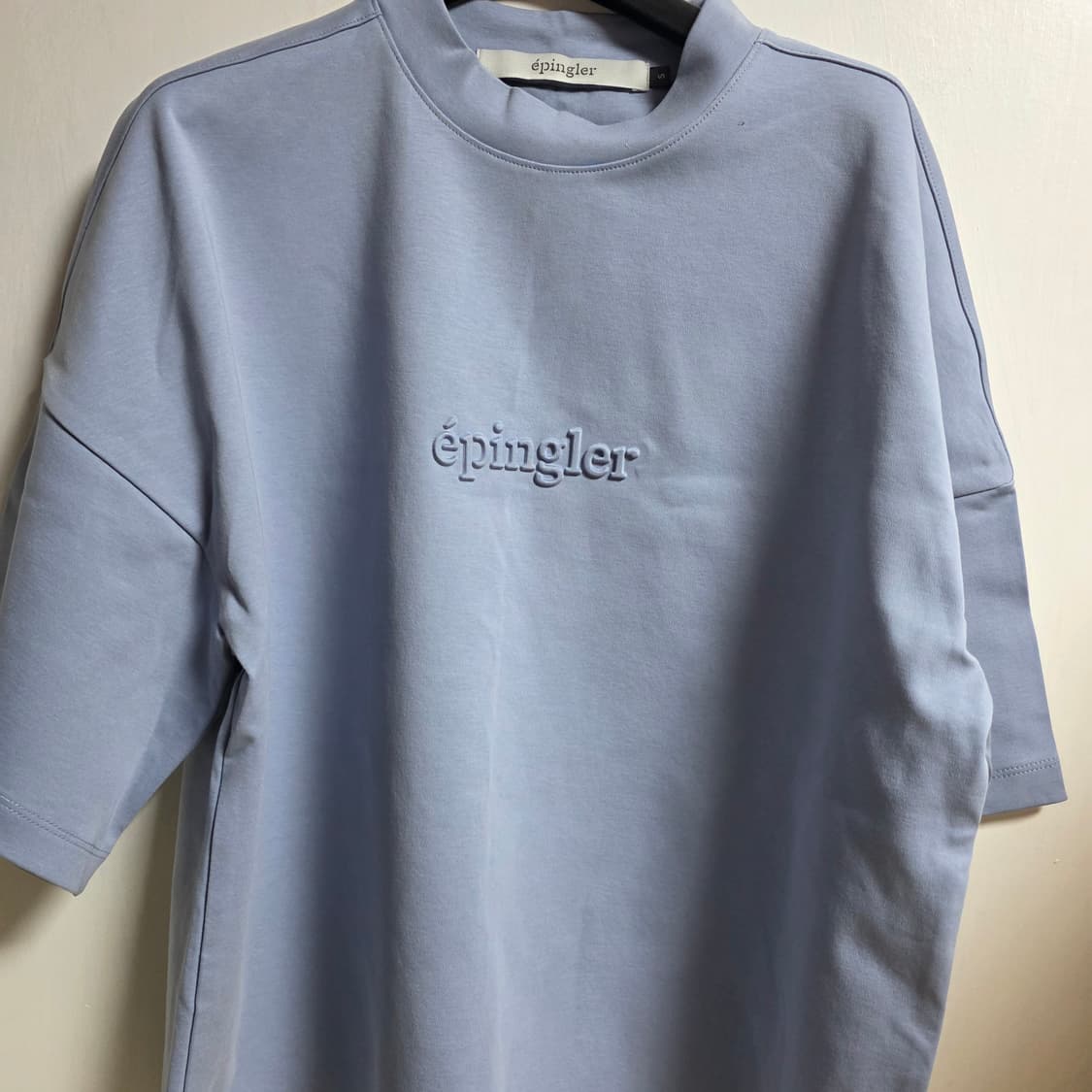 새상품) 에핑글러 엠보 반팔티 블루  s사이즈(55-66사이즈)  상품이미지5