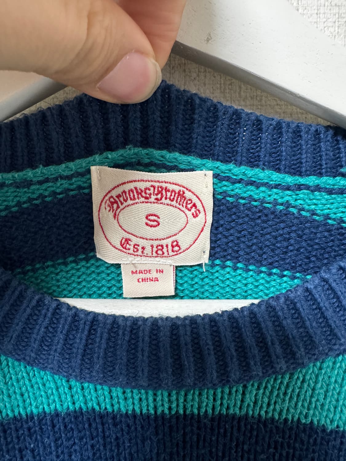 브룩스 브라더스 스트라이프 니트 S 상품이미지3