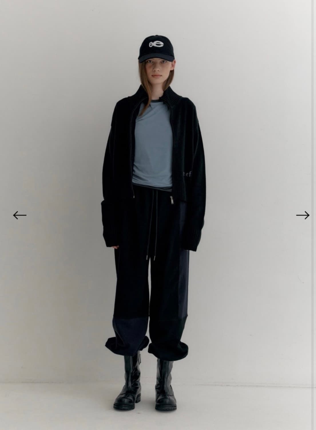 엔조블루스 니트 집업 상품이미지1