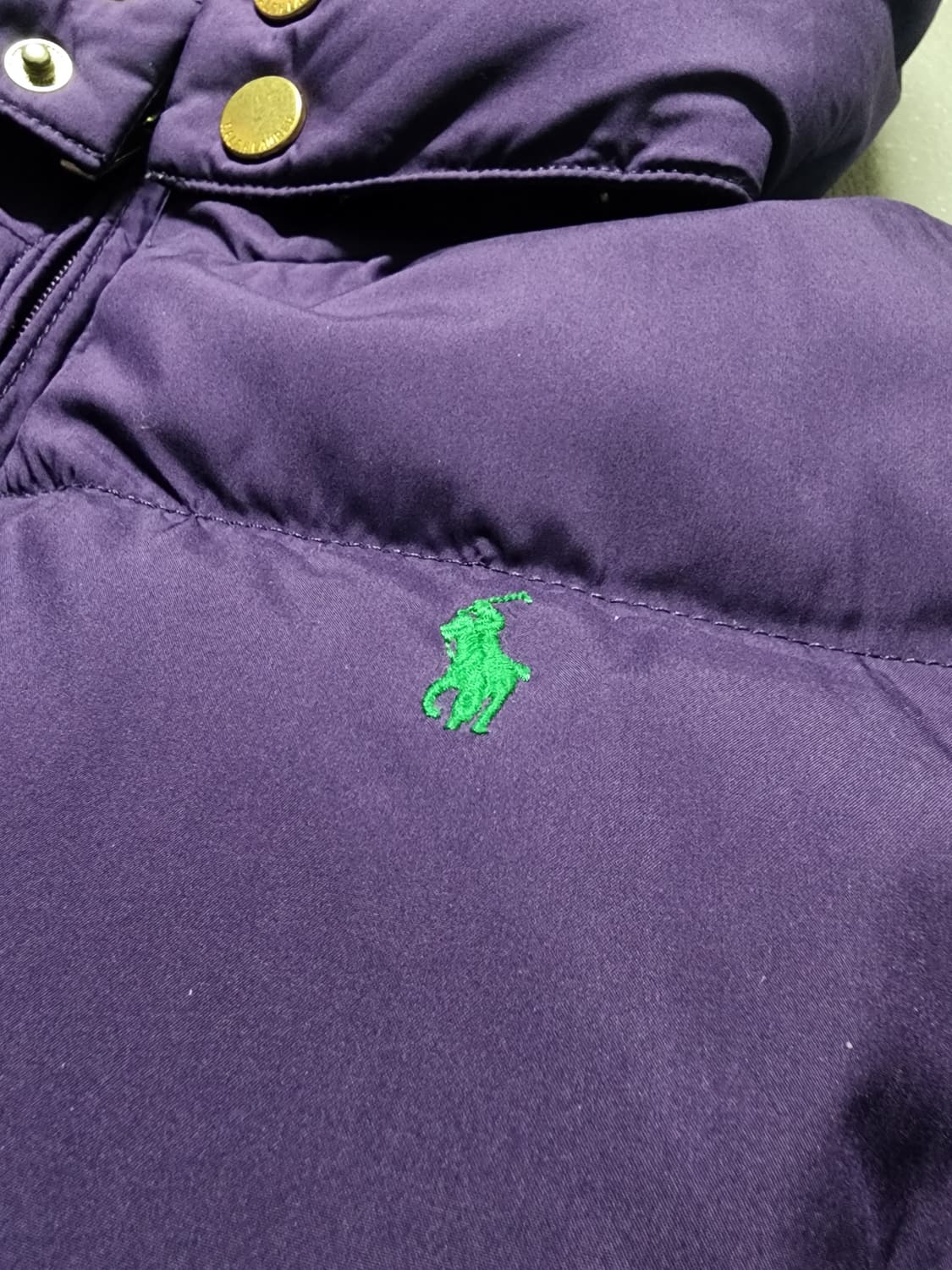 폴로 랄프로렌 퍼플 패딩 자켓 점퍼 상품이미지6