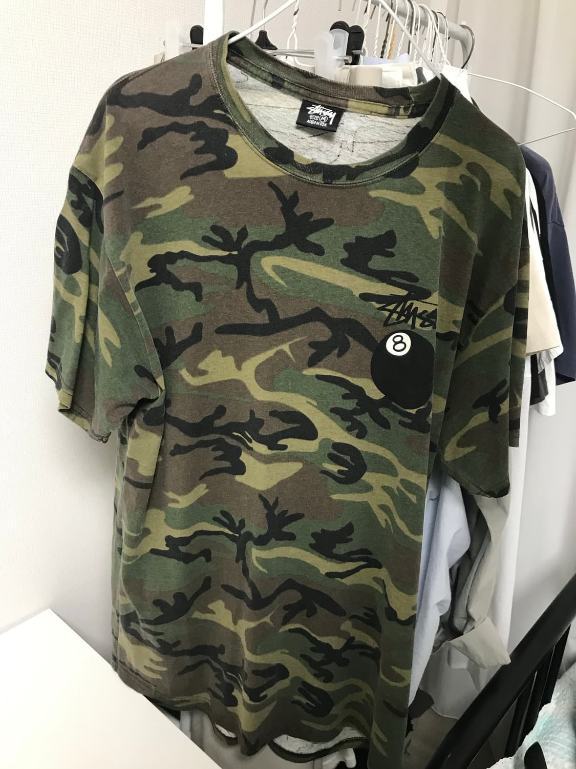 스투시 8볼 티셔츠 카모 stussy 8 ball t-shirt camo 상품이미지2