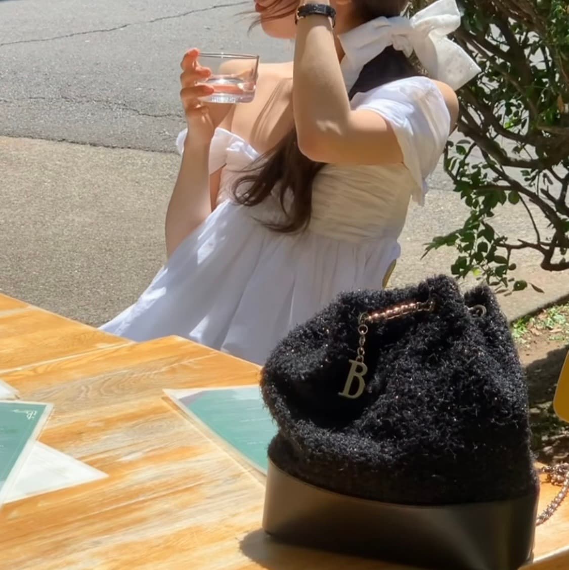 (거의새상품) 더바넷 트위드 백팩(블랙) 상품이미지3