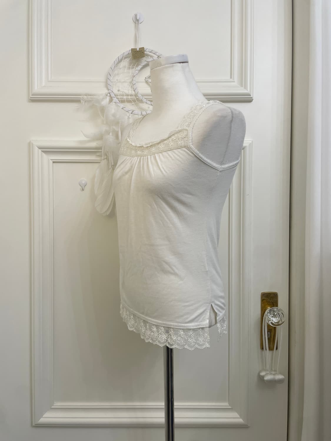 gray white dot embroidery puff cardigan 상품이미지9