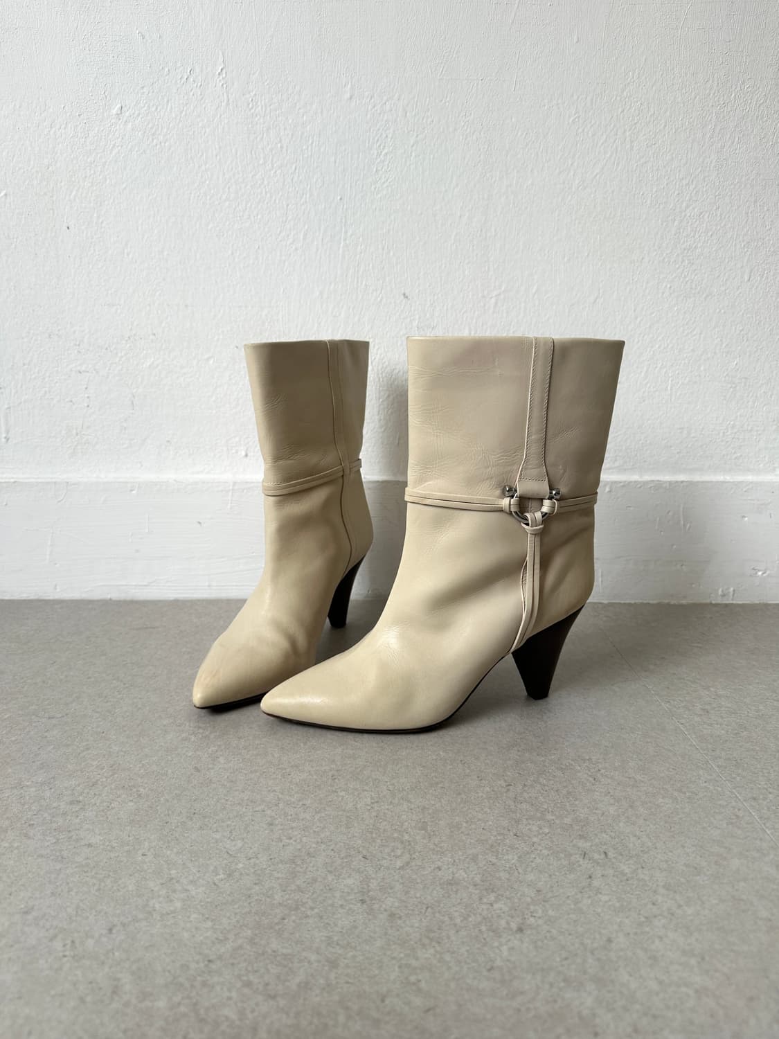 이자벨마랑 하네스 램스킨 레더 부츠 상품이미지1