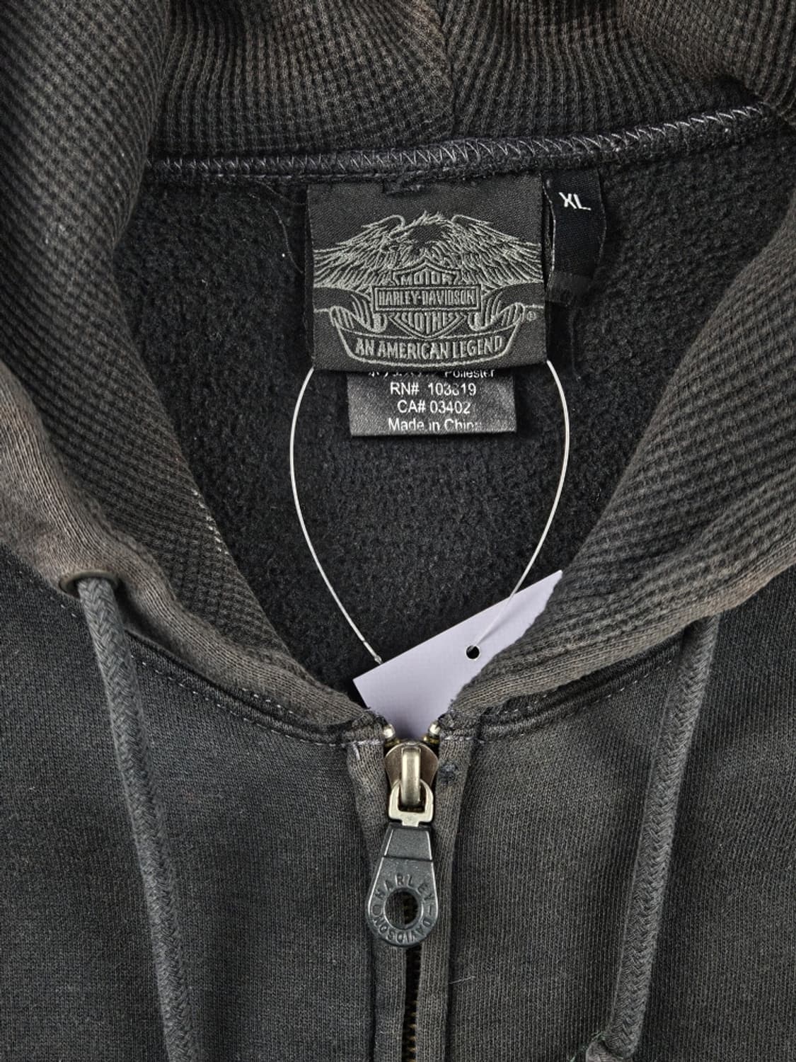 할리데이비슨 바 앤 실드 스컬 스웻 후드 집업 ( XL ) / 11147 상품이미지8