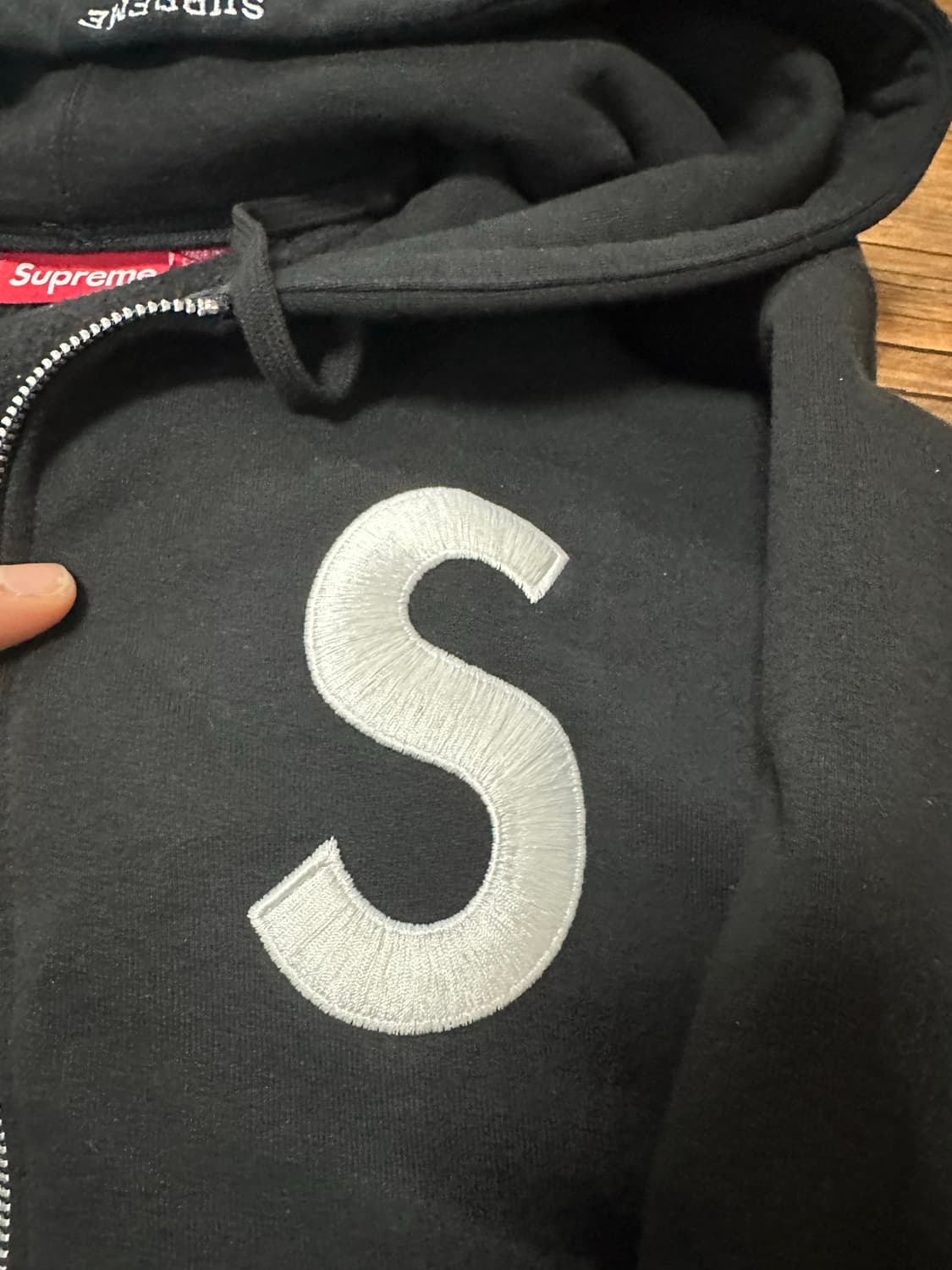 슈프림 후드집업 실착 1회 상품이미지2