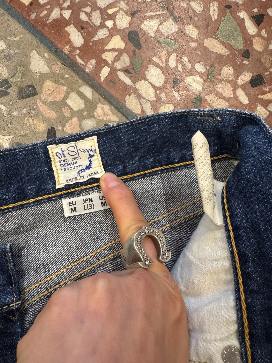 오어슬로우 105 스트레이트 셀비지 데님 (32) 상품이미지6