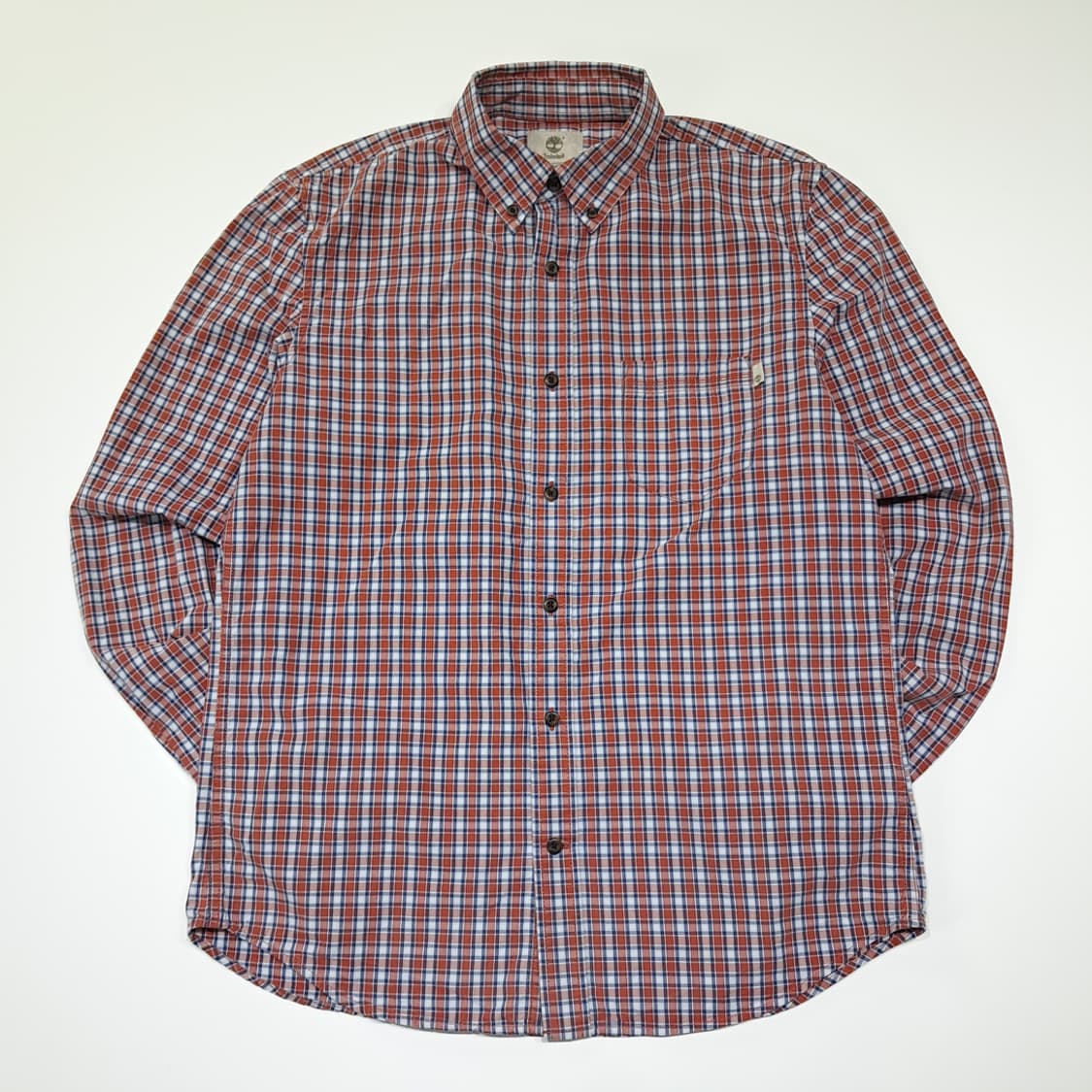 CL945 M 팀버랜드 슬림핏 클래식 체크 레드블루 셔츠 상품이미지1