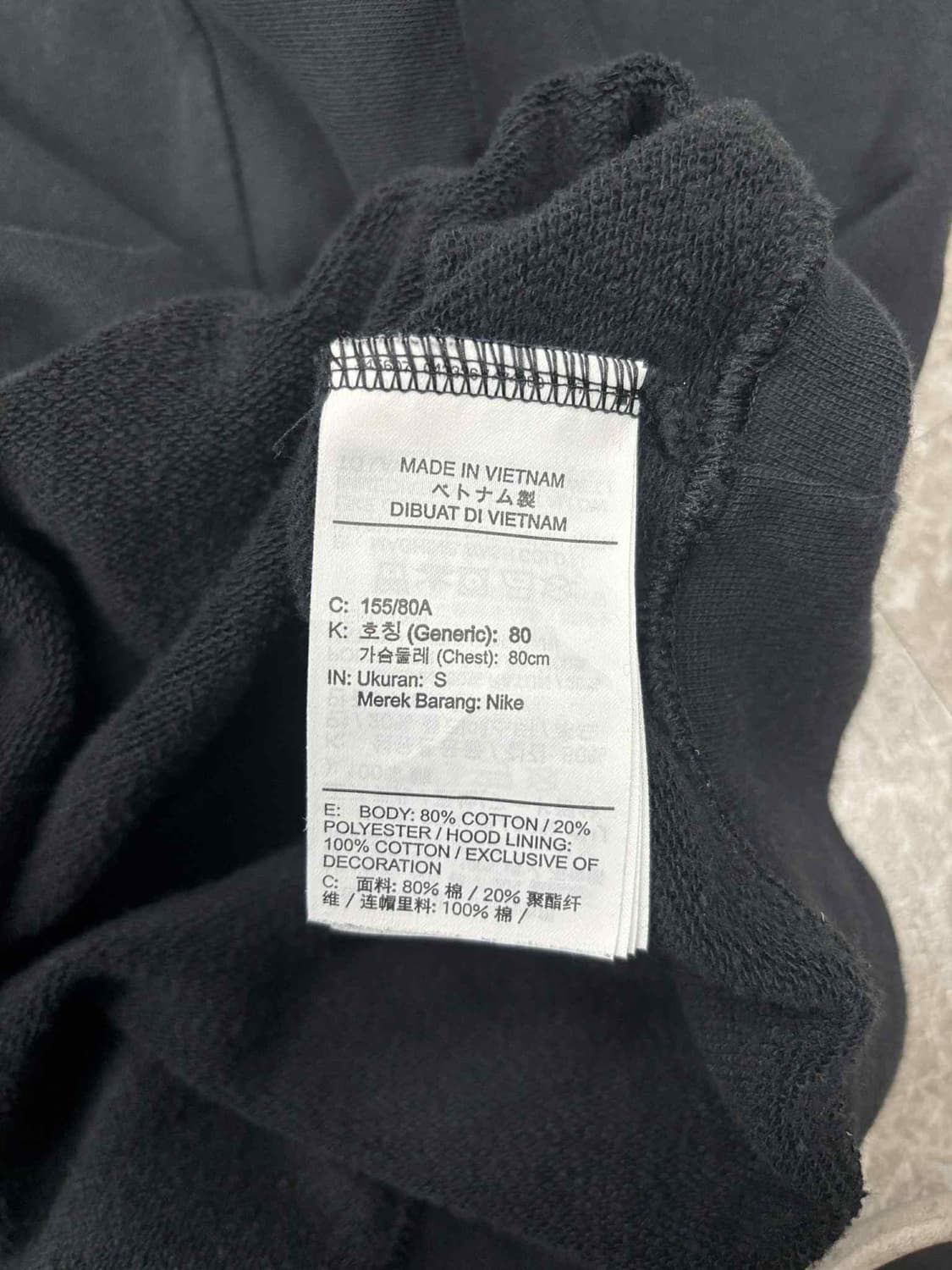 나이키 신형 세미크롭 걸즈 스웨트셔츠 후드티(S) 상품이미지5