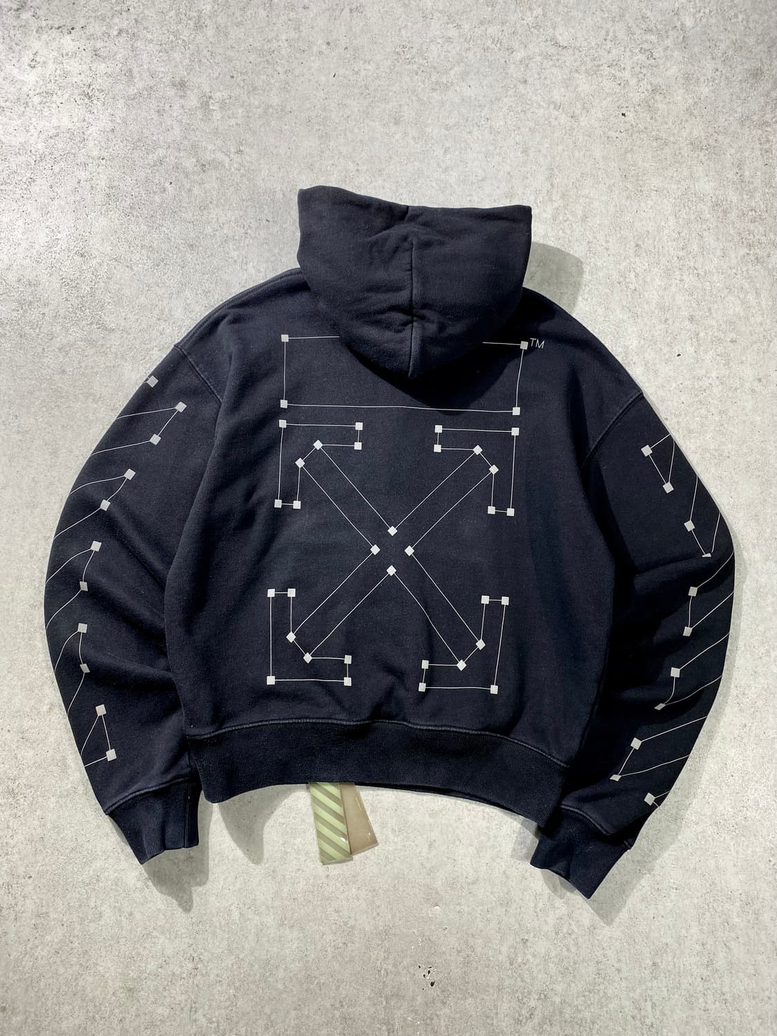 [S] Off White 오프화이트 백본 애로우 후드티 상품이미지1