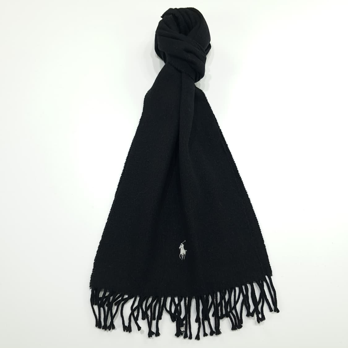 MX210 폴로 랄프로렌 블랙 램스울 목도리 머플러 상품이미지1