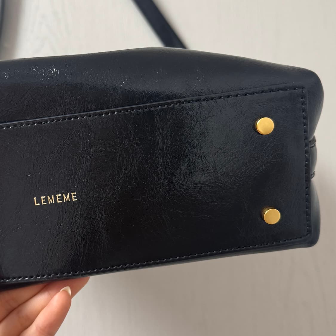 르메메 삭 아네스 블랙 레더 상품이미지7
