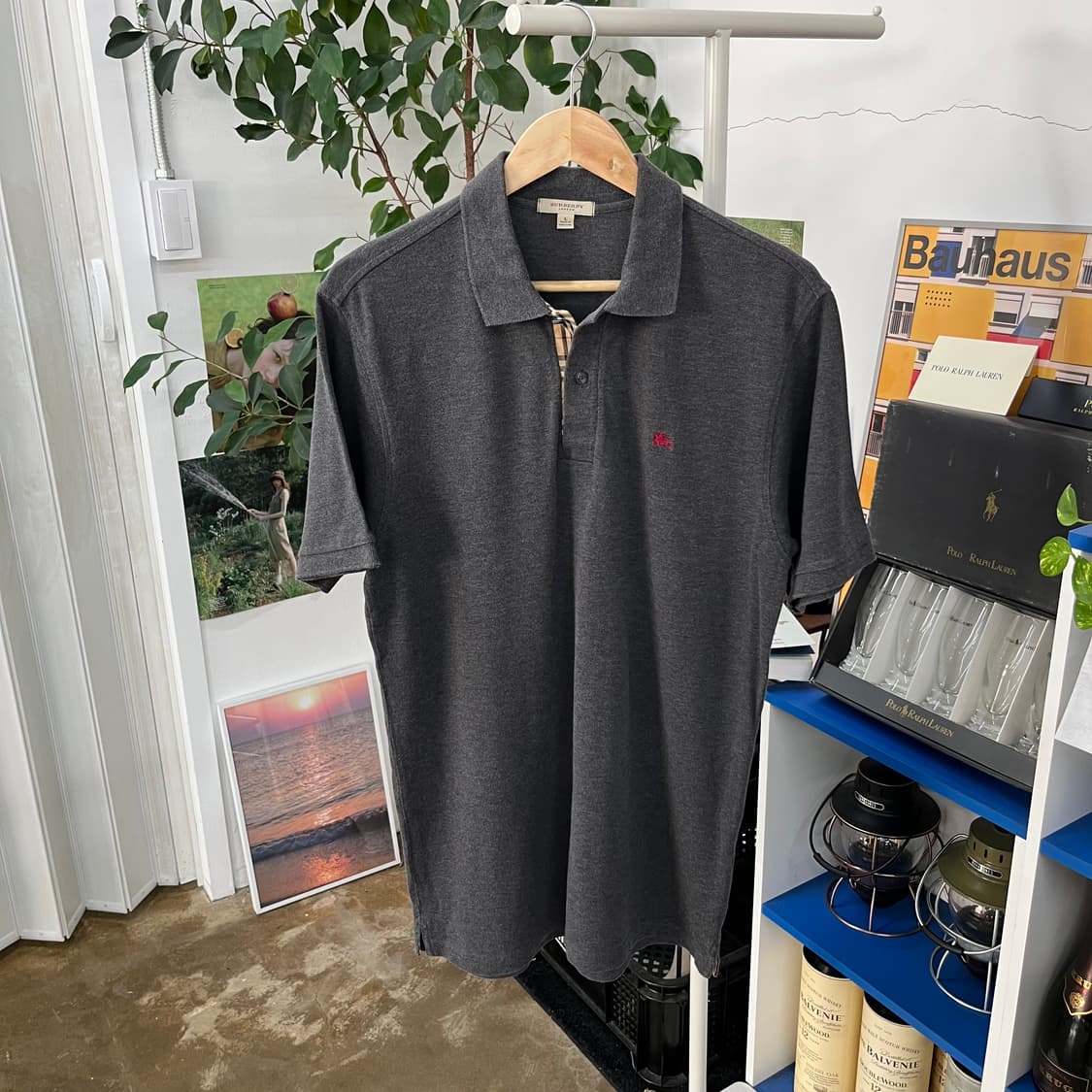 버버리 피케 반팔 카라 티셔츠 L 상품이미지1