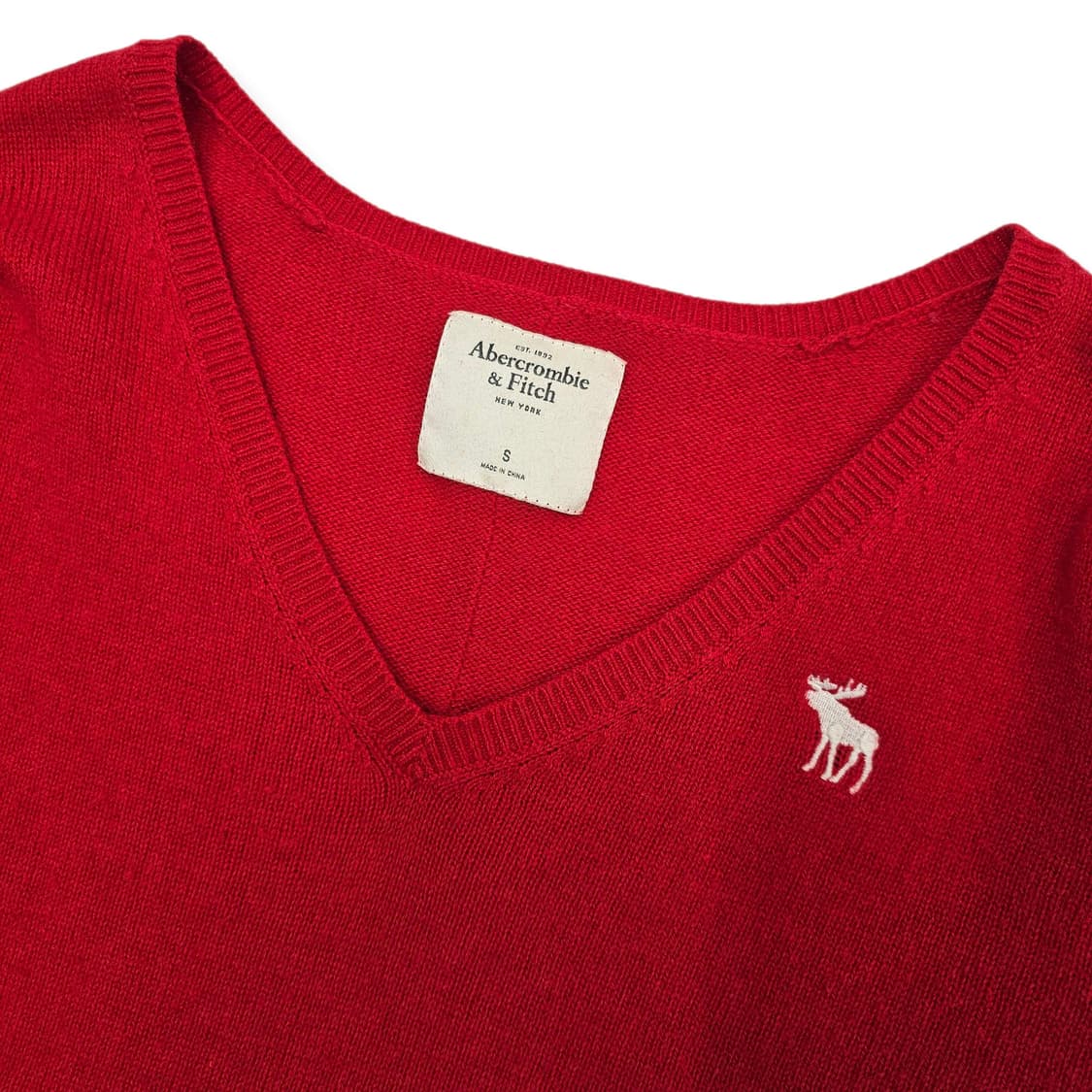 S Abercrombie & Fitch 브이넥 니트 스웨터 상품이미지4