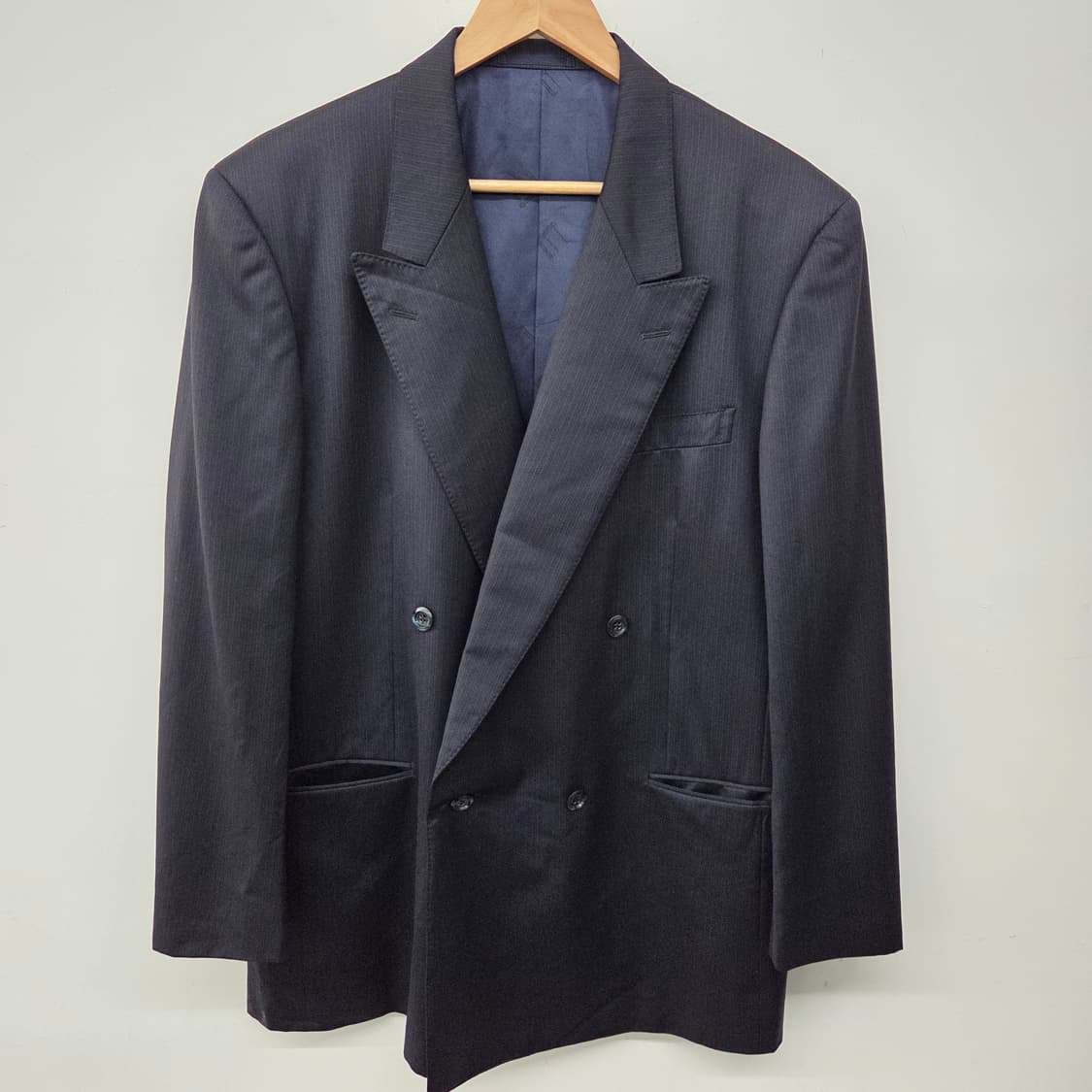 dunhill 던힐 블랙 더블 버튼 정장 자켓 남XL 상품이미지2