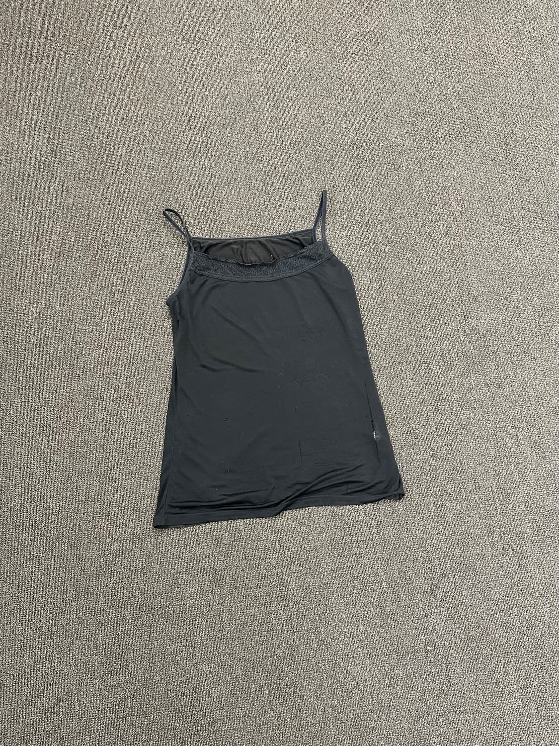 M)Japanese vintage 여성 블랙 레이스 나시 상품이미지1