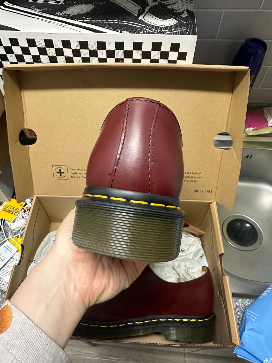 270 닥터마틴 1461 스무스 체리레드 상품이미지7