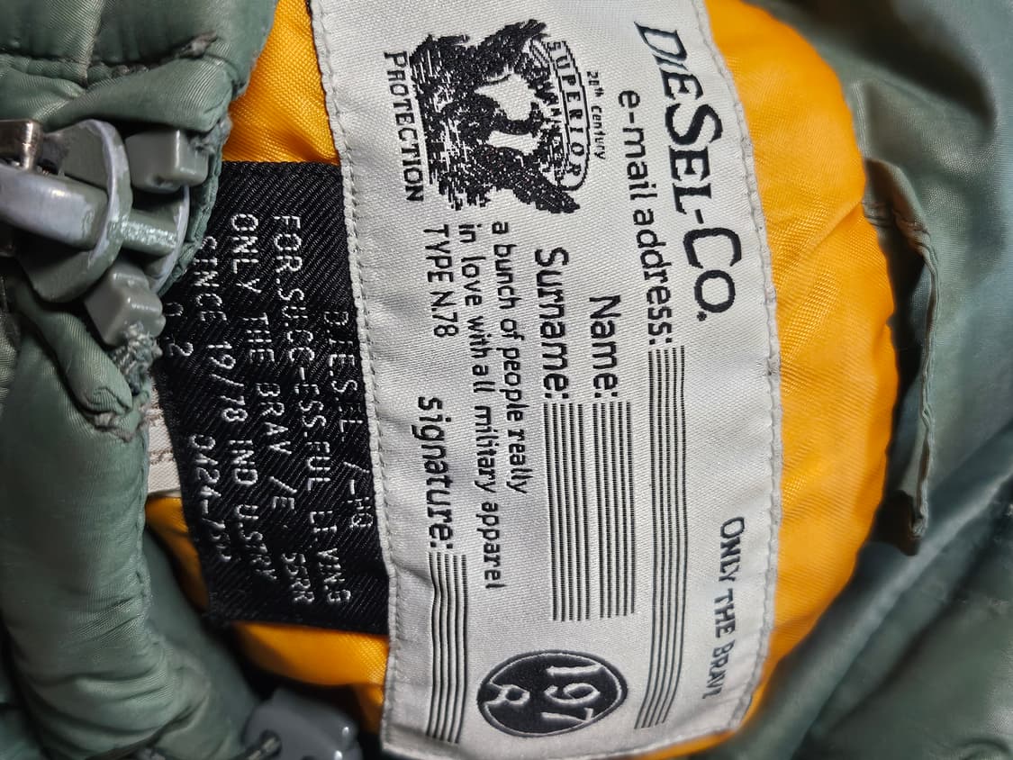 디젤 빈티지 바이커 패딩 자켓 S 상품이미지4