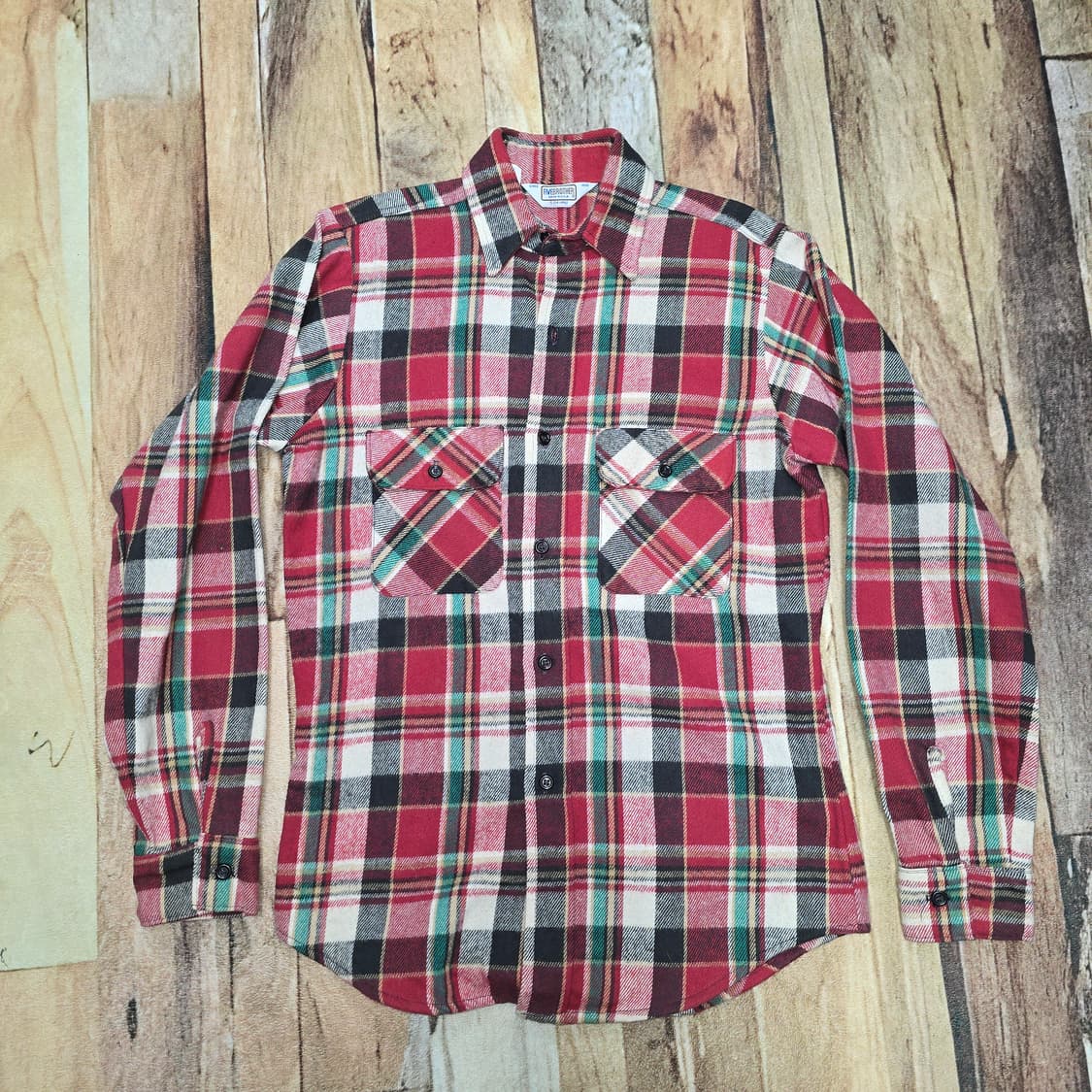 Vintage 80s Five brother 플란넬셔츠 상품이미지1