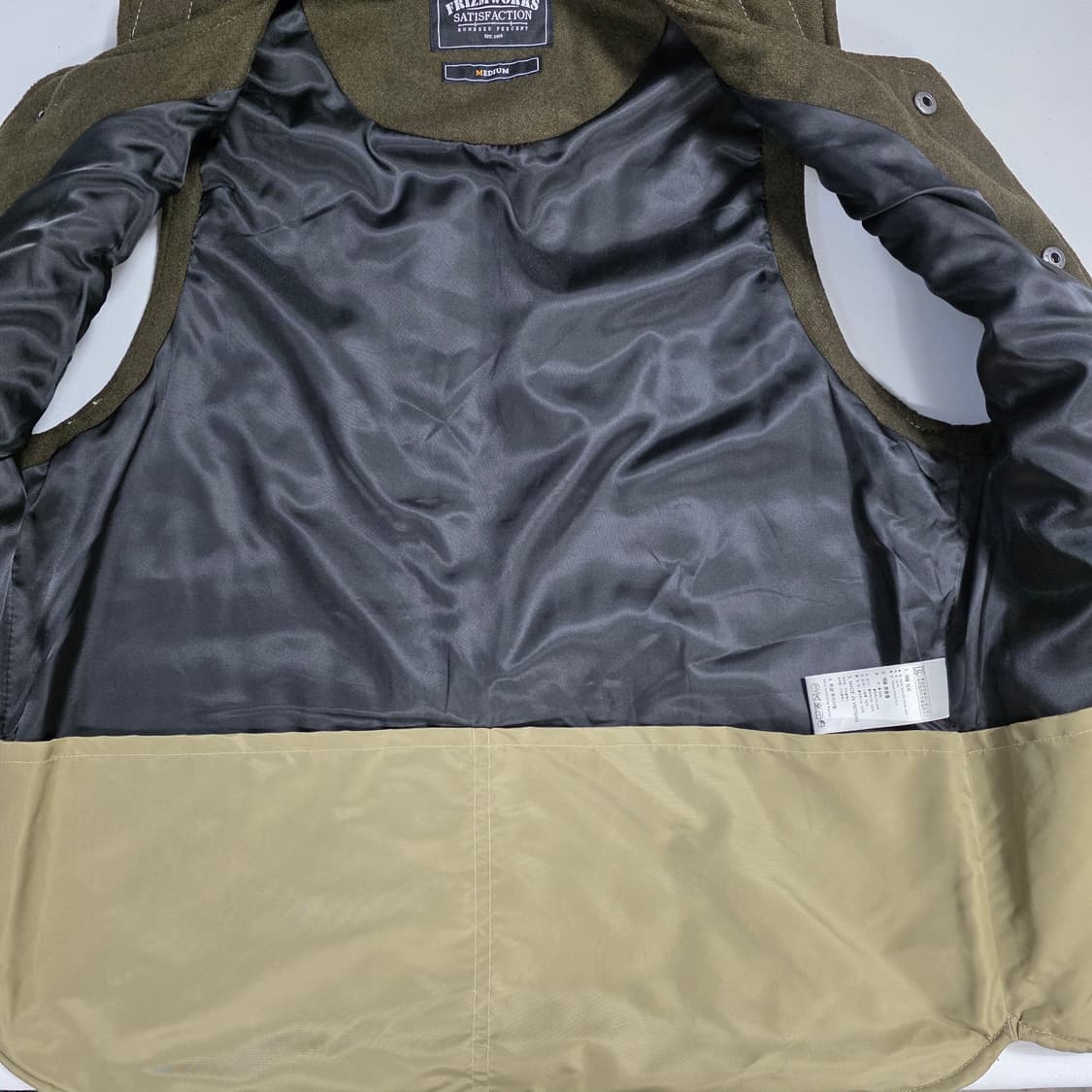 1798 프리즘웍스 울 퀼팅 베스트 M / OLIVE / 글래드 울 베스 상품이미지3