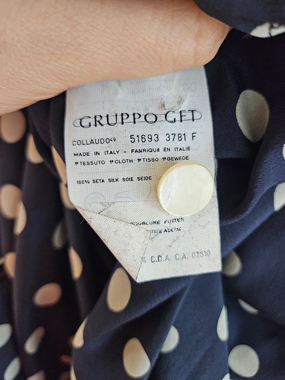 (정품) 발렌티노 미스브이라인 실크 도트 원피스 상품이미지8