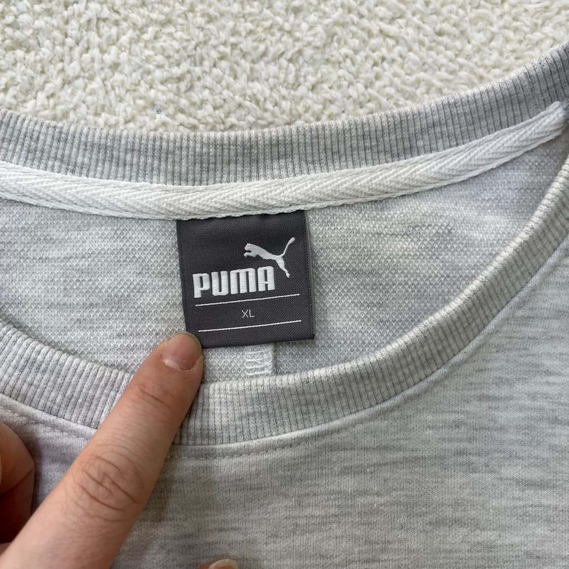 XL 푸마 스몰로고 긴팔 맨투맨 0317M 상품이미지2